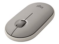 Logitech Pebble Wireless Mouse with Bluetooth or 2.4 GHz Receiver - Sand - Ratón