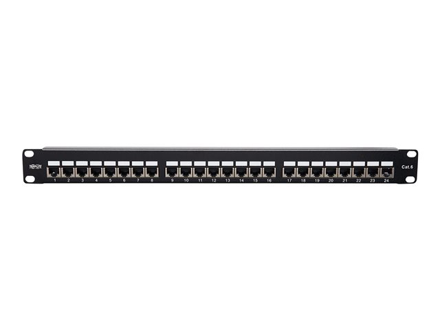 Tripp Lite Cat5e Cat6 24 Port Patch Panel Shielded Krone IDC 568B