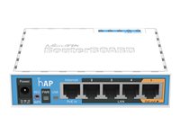 MikroTik RouterBOARD hAP - Enrutador inalámbrico - conmutador de 4 puertos