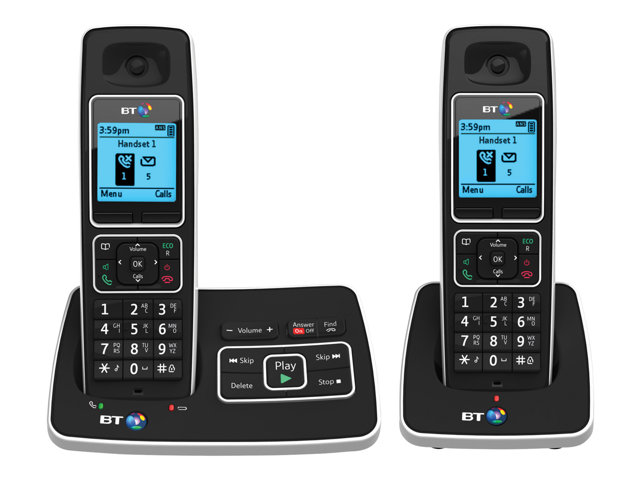 Bt Twin Cordless Phone Answering System With Caller