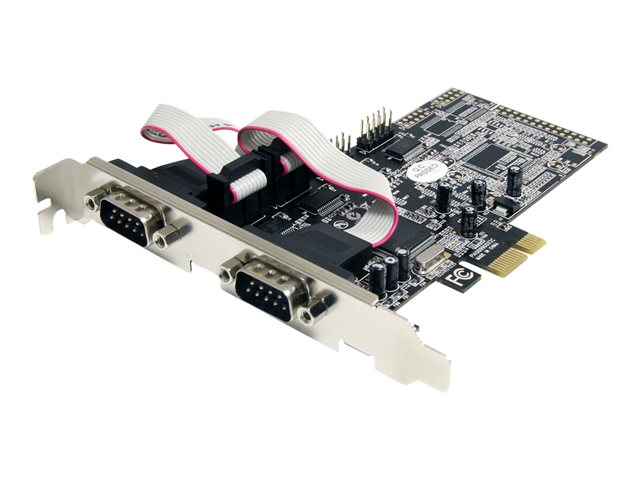 StarTech Carte PCI Express Avec 4 Ports DB 9 RS232 Adaptateur