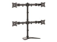 Quad Monitor Stand Articulating - Supports Monitors 13 to 27 - Adjustable VESA Four Monitor Stand fo