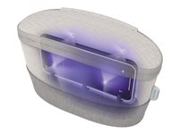 HoMedics UV-CLEAN Portable Sanitizer Bag SAN-B100 - UV disinfector para control remoto, teléfono móvil, joyas, llaves, tweezers, brochas de maquillaje - gris