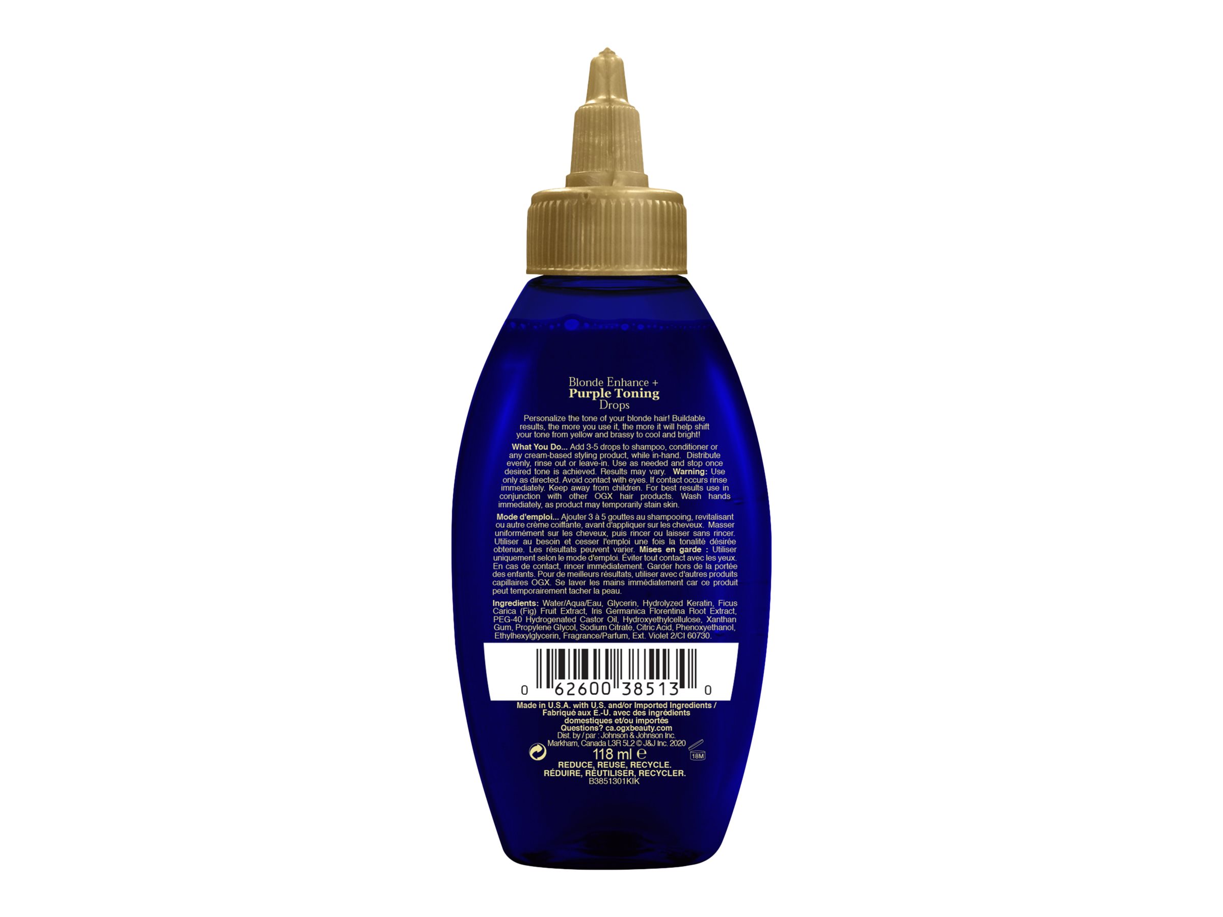 OGX Blonde Enhance Purple Toning Drops 118ml