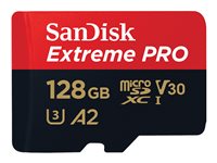 SanDisk Extreme Pro - Tarjeta de memoria flash (adaptador microSDXC a SD Incluido) - 128 GB