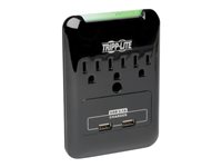 Tripp Lite Surge 3 Outlet 120V USB Charger Tablet Smartphone Ipad Iphone - Protector contra sobretensiones - 15 A