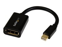 StarTech.com 6in Mini DisplayPort to DisplayPort Video Cable Adapter (MDP2DPMF6IN) - DisplayPort cable - Mini DisplayPort (M) to DisplayPort (F)