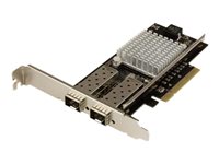 StarTech.com Tarjeta PCI Express de Red de Fibra de 10GB con 2 Puertos de SFP+ Abiertos - Chipset Intel 82599 - Adaptador de red