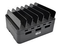 Tripp Lite 5-Port USB Fast Charging Station Hub with Built-In Device Storage, 12V 4A (48W) USB Charger Output - Adaptador de corriente - 48 vatios