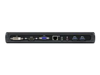 StarTech.com Estación de Conexión Docking Station Replicador Puertos Universal para Portátil USB 3.0 - Audio Red DVI HDMI®VGA Vídeo Doble - Estación de conexión