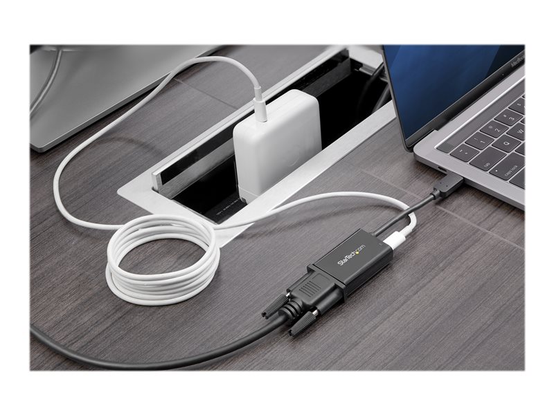 StarTech Adaptateur vidéo USB C vers VGA avec USB Power Delivery