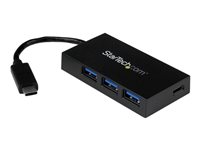 StarTech.com 4-Port USB 3.0 Hub - Powered USB 3.1 Gen 1 Hub - USB-C to 1x USB-C and 3x USB-A Adapter