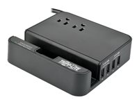 Tripp Lite 4-Port USB Charging Station Surge 2 Outlet Ipad Tablet Stand - Protector contra sobretensiones - 15 A
