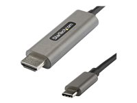 StarTech.com Cable 1m USB C a HDMI 4K de 60Hz con HDR10 - Adaptador de Vídeo USB Tipo C a HDMI 2.0b Ultra HD 4K - Convertidor USBC a HDMI HDR para Monitor o Pantalla