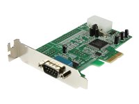 StarTech.com Tarjeta PCI Express Adaptadora Serie RS232 DB9 de 1 Puerto UART16550 - Tarjeta PCIe Controladora de Host Serial RS232 - Tarjeta de Expansión de Perfil Bajo