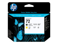 HP 72 - Amarillo, negro mate - cabezal de impresión