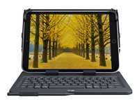 Logitech Universal Folio for 9-10 inch Tablets - Keyboard and folio case - wireless
