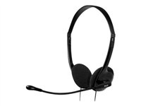 Klip Xtreme KSH-270 Light Stereo Headset with In-line Volume Control - Headset - on-ear