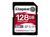 KNG 128GB SD Canvas React Clase 10 300/260MB/seg