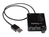 StarTech.com Tarjeta de Sonido Estéreo USB Externa Adaptador Conversor con Salida SPDIF - 1x USB A Macho - 2x Mini-Jack Hembra