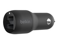 Belkin Cargador AUTO BoostCharge doble puerto USB-A 24W.NEGR