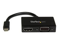 StarTech.com Mini DisplayPort to HDMI and VGA - 2 in 1 Travel Adapter - Mini DisplayPort to VGA Adapter