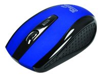 KlipX mouse inalambrico 3D de 6 botones 2,4GHz USB nano azul