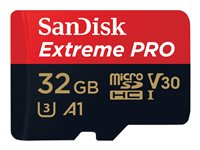 SanDisk Extreme Pro - Flash memory card (microSDXC to SD adapter included) - 32 GB