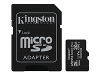 Kingston Canvas Select Plus - Tarjeta de memoria flash (adaptador microSDHC a SD Incluido) - 32 GB
