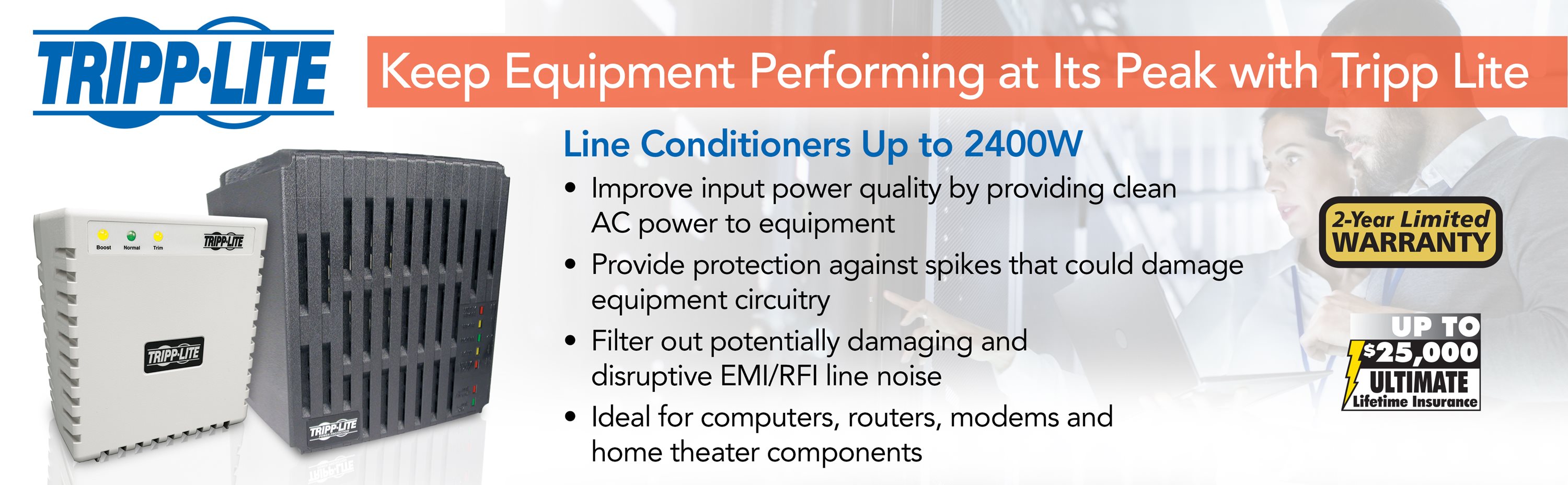 Tripp Lite W Line Conditioner W Avr Surge Protection V A Hz