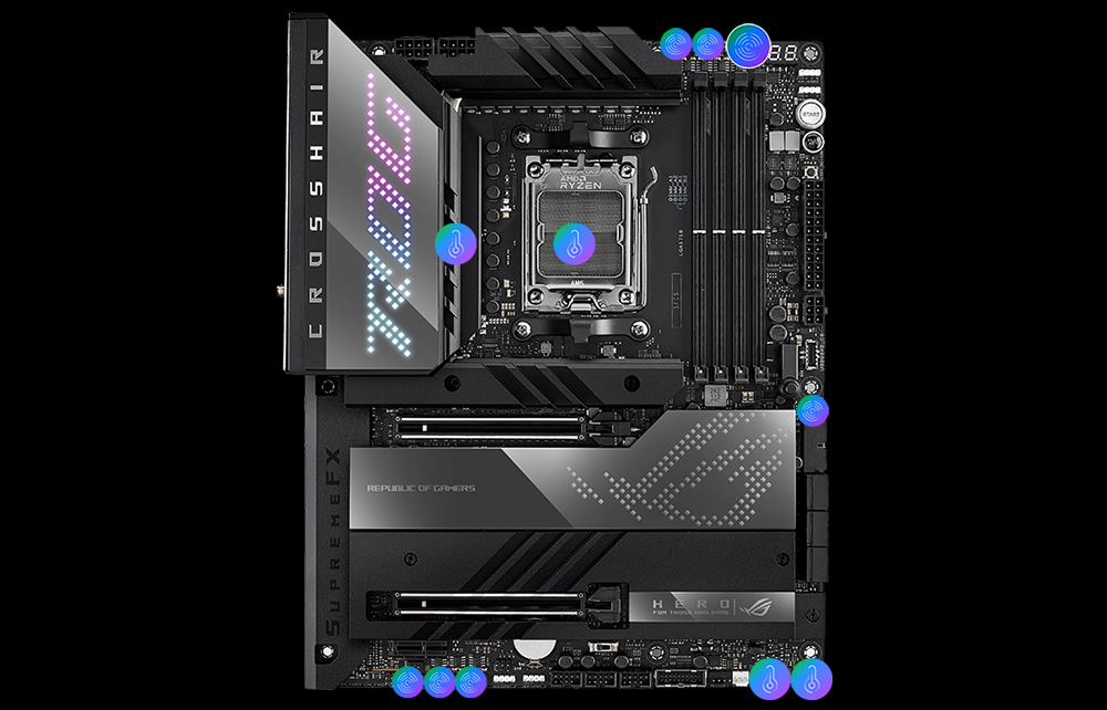 ASUS ROG CROSSHAIR X670E HERO Moderkort Webhallen