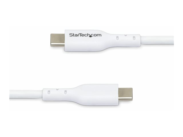 StarTech.com 10ft White USB-C Charging Cable, USB C Cable, 60W 3A PD