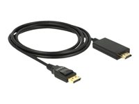 DeLOCK Videokabel DisplayPort / HDMI 2m Sort