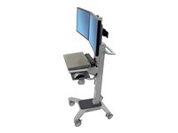 Ergotron Neo-Flex WideView WorkSpace - Cart - Patented Constant Force Technology - for 2 LCD displays / PC equipment - dual - aluminium, powder-coated steel, high-grade plastic - two-tone grey - screen size: up to 22"