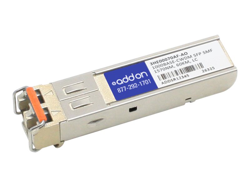 AddOn - SFP (mini-GBIC) transceiver module (equivalent to: Alcatel-Lucent Nokia 3HE00070AF)