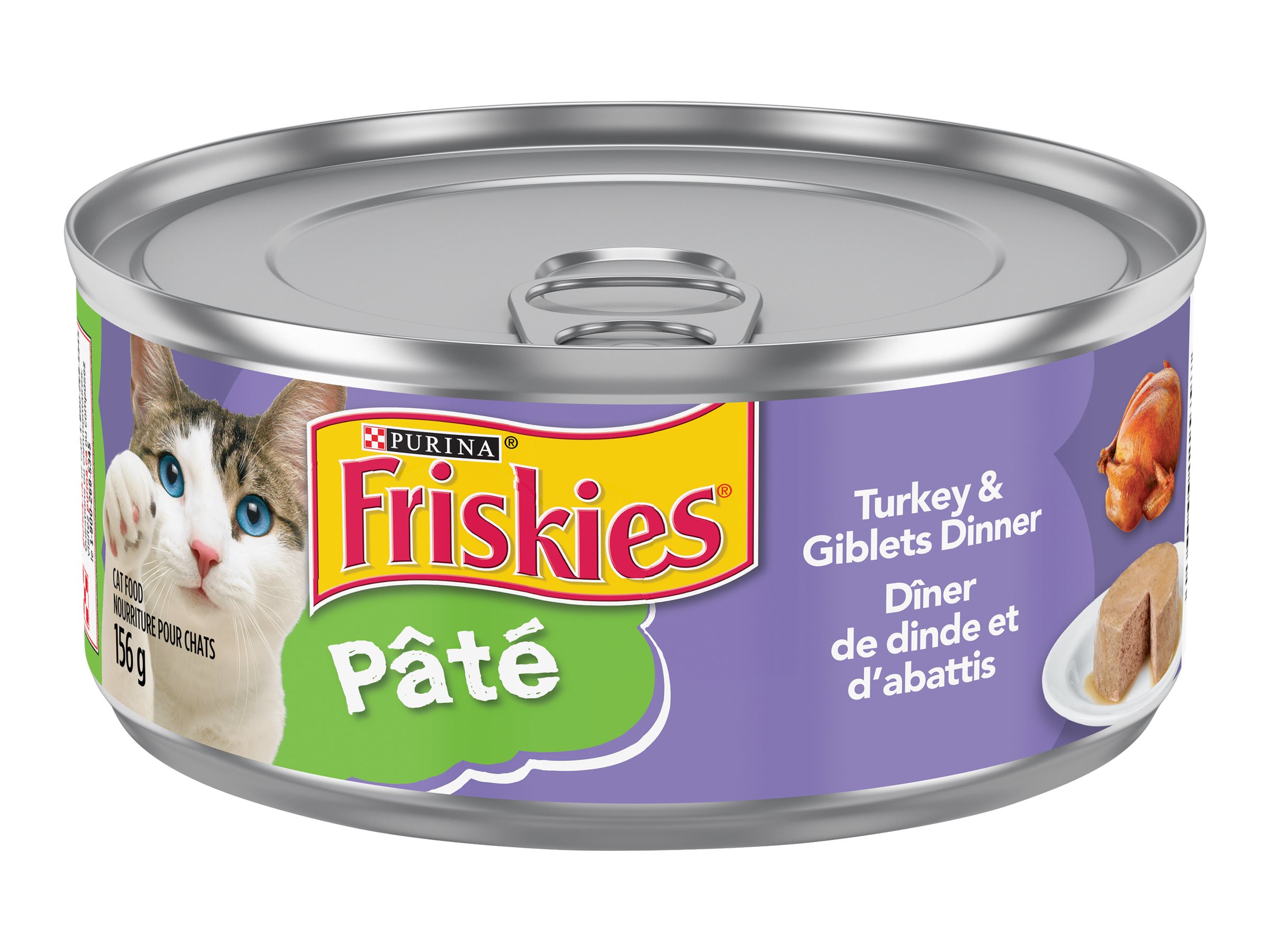 Friskies Wet Cat Food Turkey Giblets Dinner 156g