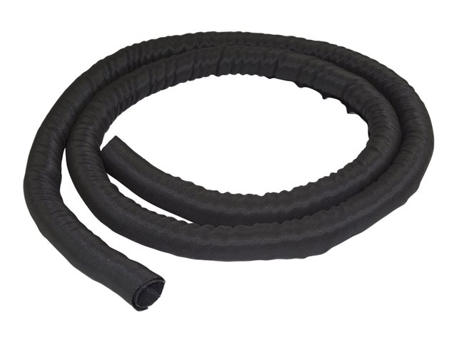 Image of StarTech.com 6.5' (2m) Cable Management Sleeve, Flexible Coiled Cable Wrap, 1.0-1.5" dia. Expandable Sleeve, Polyester Cord Manager/Protector/Concealer, Black Trimmable Cable Organizer - Flame Resistant UL94-V0 - cable sleeving kit