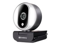Sandberg Streamer USB Webcam Pro 1920 x 1080 Webkamera Fortrådet