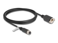 DeLOCK CAT 5e Kabel med folie og kobberfletning (FTP) 2m Netværkskabel Sort
