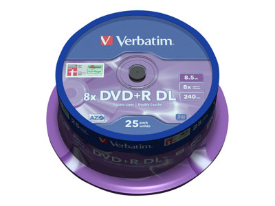 Verbatim - 25 x DVD+R DL