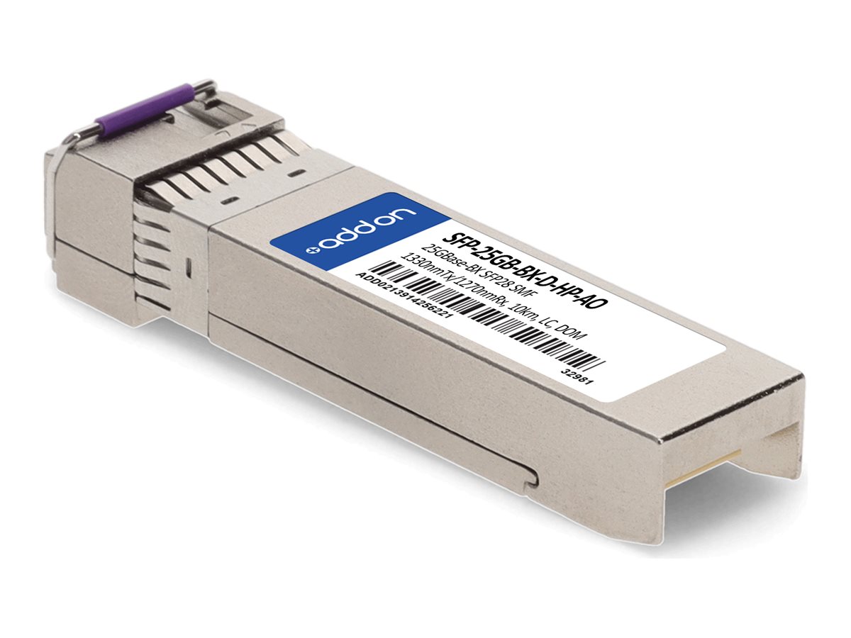 AddOn - SFP28 transceiver module (equivalent to: HP SFP-25GB-BX-D-HP)