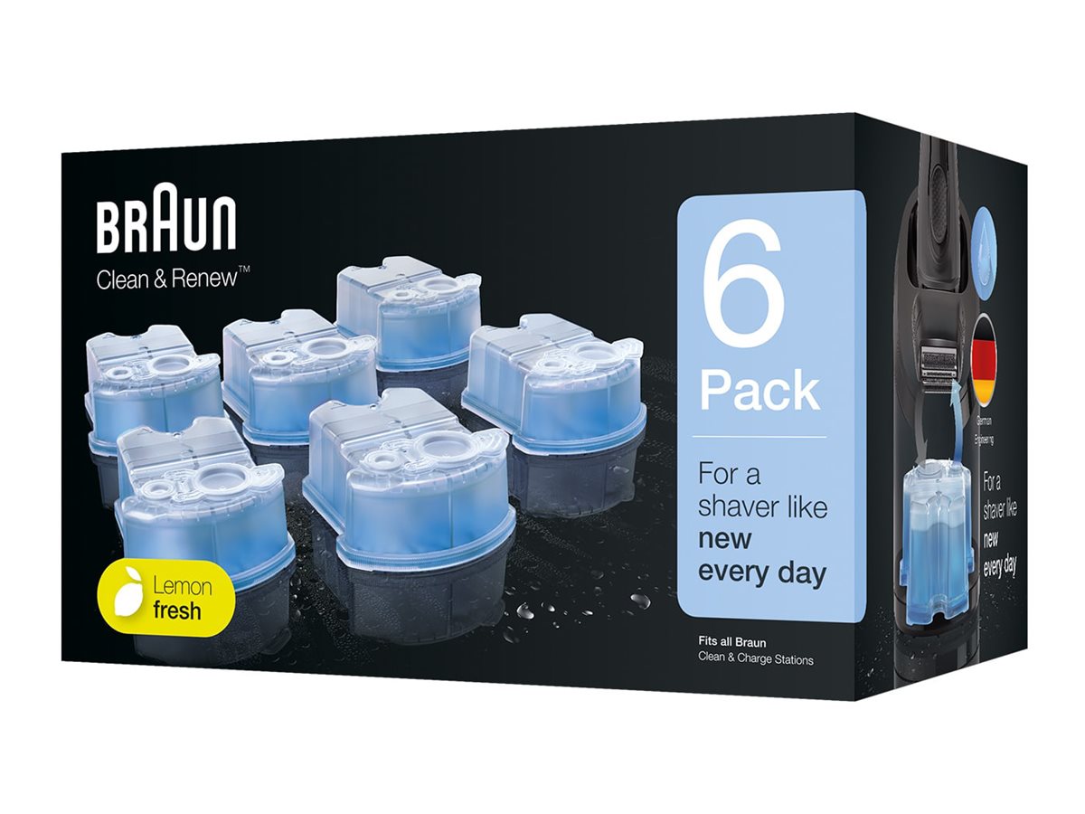 Braun Clean & Renew Cleaning Cartridge for Shaver - 6 pack