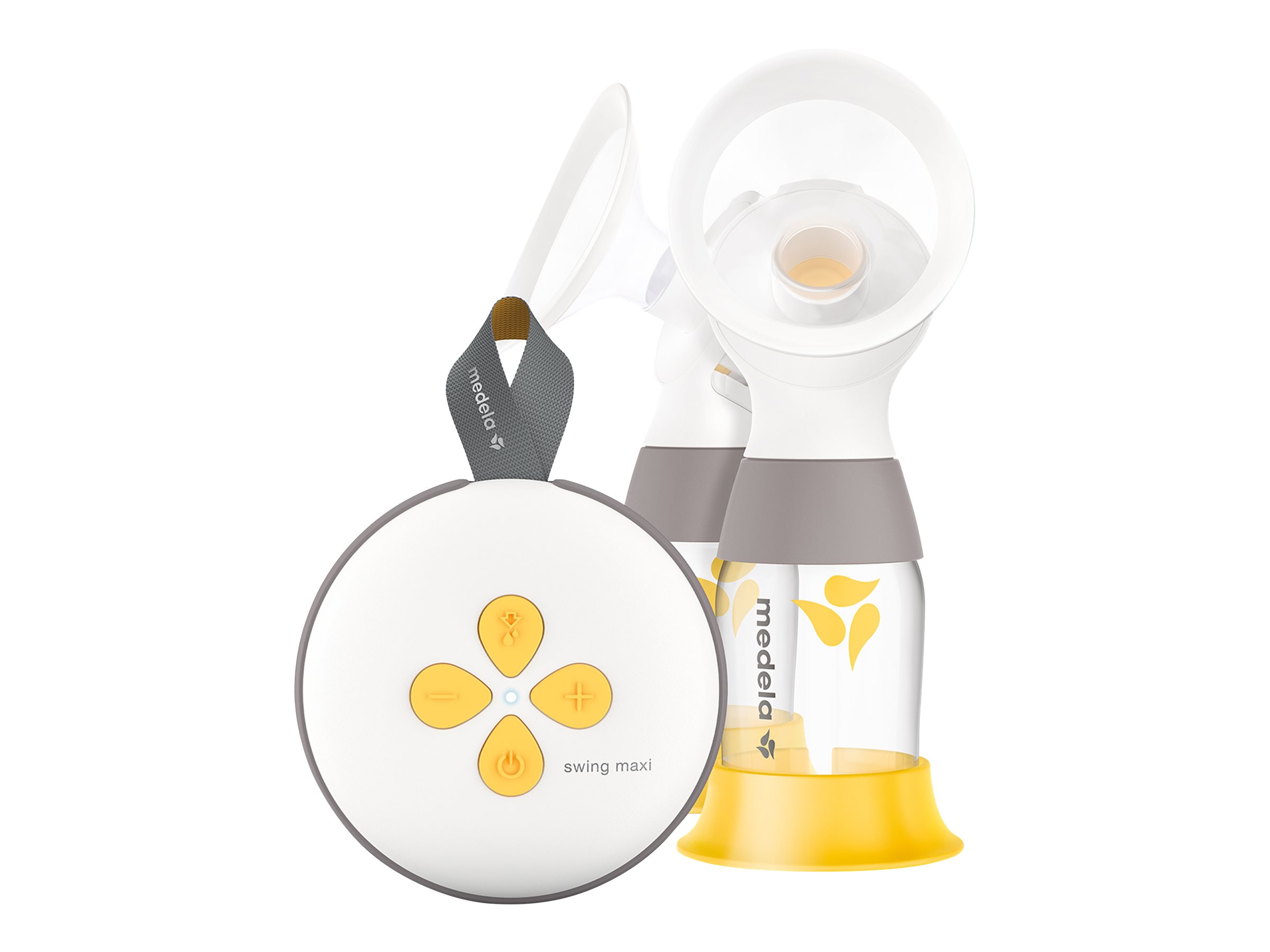 Medela Swing Maxi Double Electric Breast Pump - Yellow/Clear - 43614
