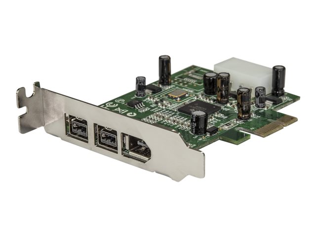 Image of StarTech.com 3 Port 2b 1a Low Profile 1394 PCI Express FireWire Card Adapter - FireWire adapter - PCIe - 2 ports
