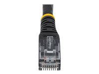 StarTech.com 50ft CAT6 Ethernet Cable, 10 Gigabit Molded RJ45 650MHz 100W PoE Patch Cord, CAT 6 10GbE UTP Network Cable with Strain Relief, Black, Fluke Tested/Wiring is UL Certified/TIA - Category 6 - 24AWG (C6PATCH50BK)