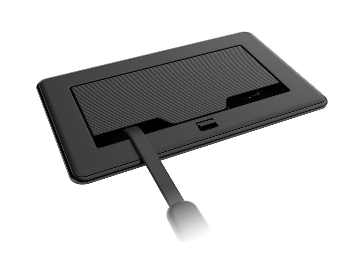 Crestron FlipTop™ FT2 Series Cable Management System, 202 Size, Mechanical, Pass-Through Lid, Black – foto 2