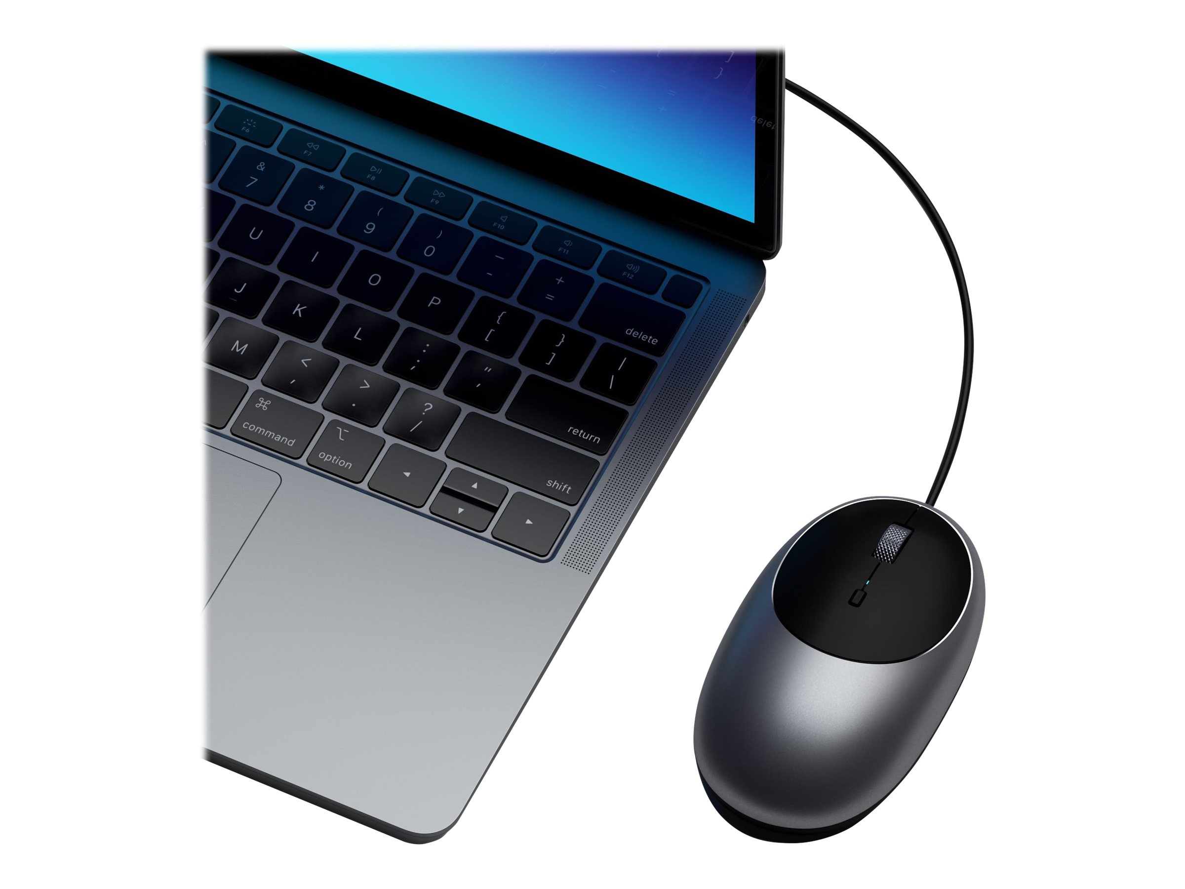 Satechi C1 USB-C Wired Mouse - Black - ST-AWUCMM