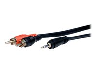 Comprehensive Standard Audio cable stereo mini jack male to RCA male 25 ft shielded -