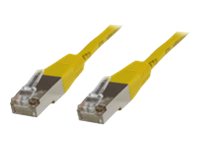 MicroConnect CAT 6 Afskærmet parsnoet kabel (SSTP) 50cm Netværkskabel Gul