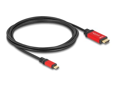 DELOCK ï»¿USB Type-C zu HDMI Kabel 2m rot Kabel & Adapter